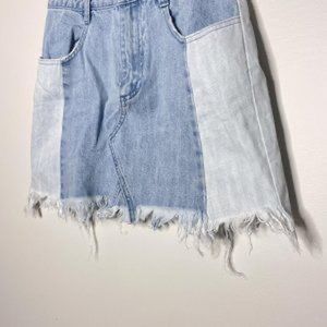 Free people denim skirt
